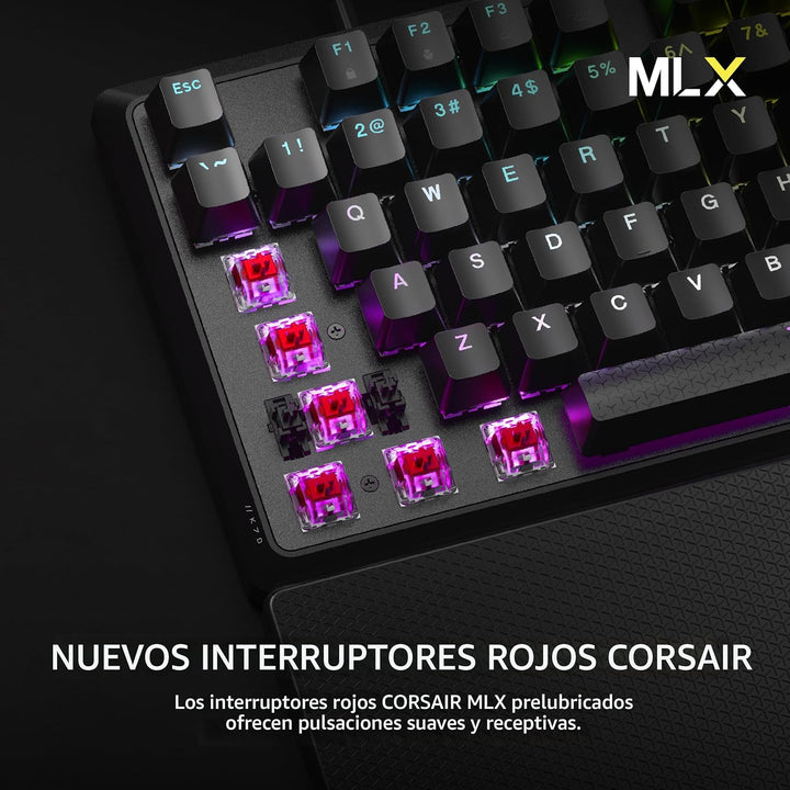 Corsair K70 Core RGB Teclado mecánico con cable para juegos con rep...