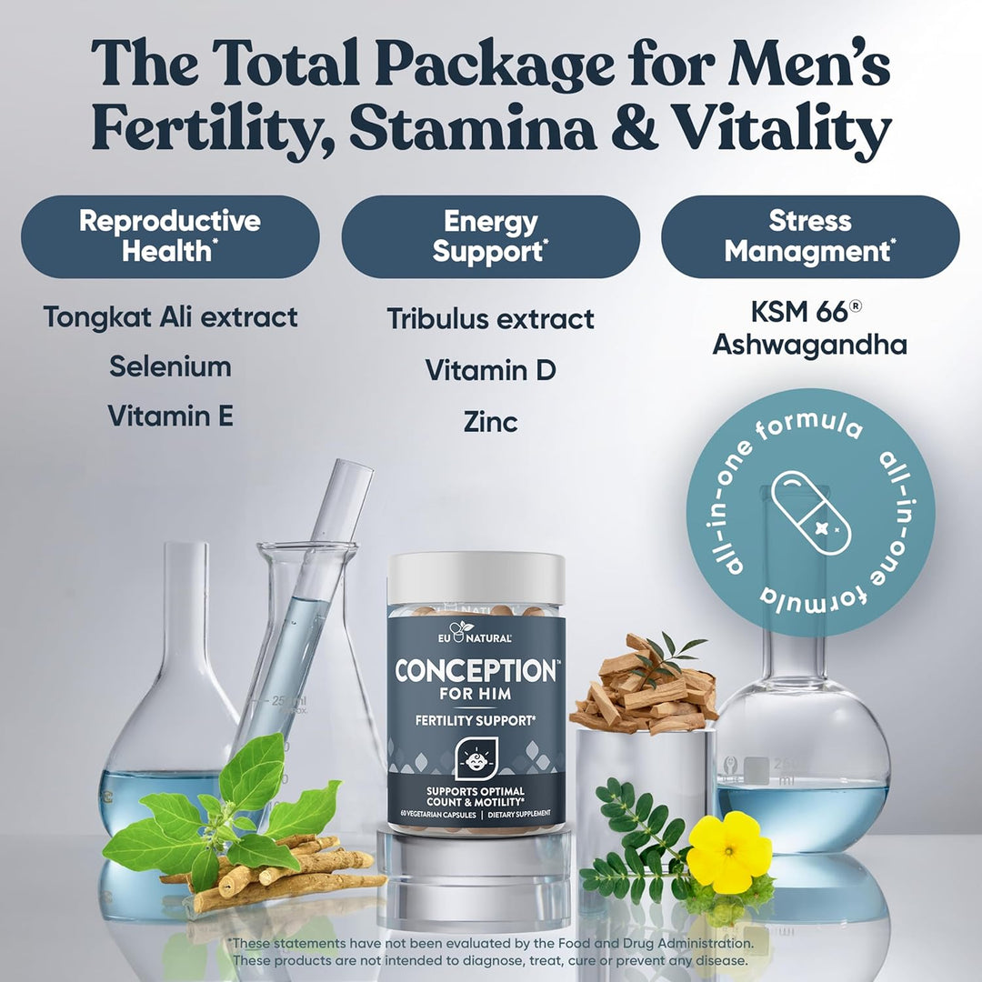 Concepción Para Él \u2013 Suplementos de Fertilidad para Hombres, R...