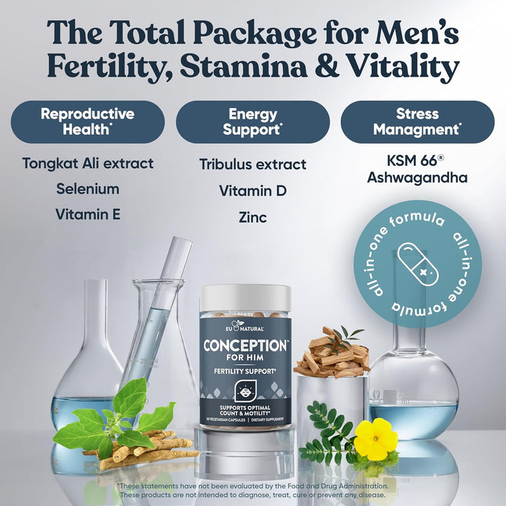 Concepción Para Él \u2013 Suplementos de Fertilidad para Hombres, R...