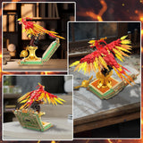 Juego de 1252 piezas Moc Fire Phoenix con bloque de