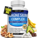 Complejo de magnesio Suplemento 8 Elemental 1000mg - Glicinato de m...