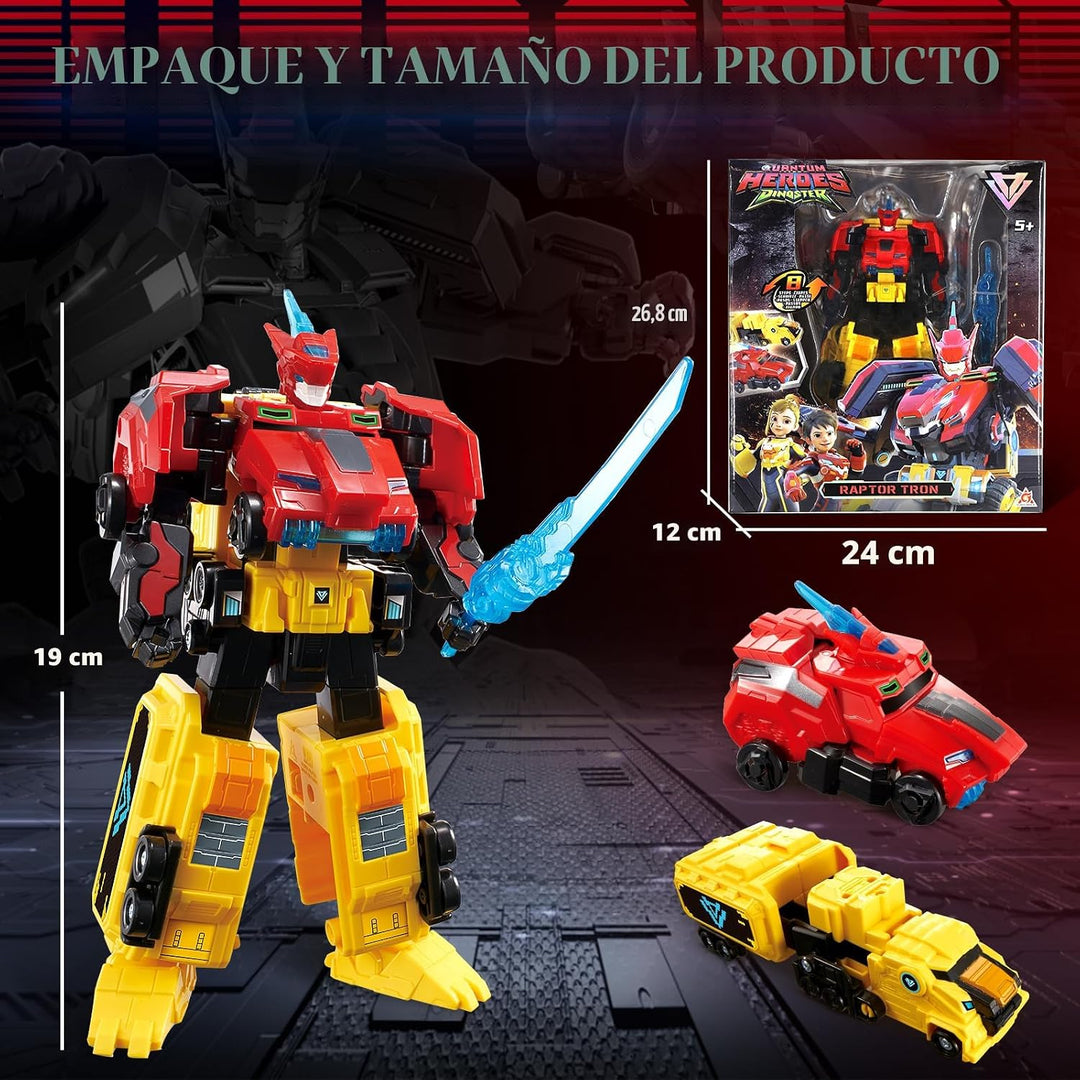 QUANTUM HEROES DINOSTER Juguetes transformadores, robot transformad...