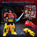 QUANTUM HEROES DINOSTER Juguetes transformadores, robot transformador 2 en 1 Raptor Tron