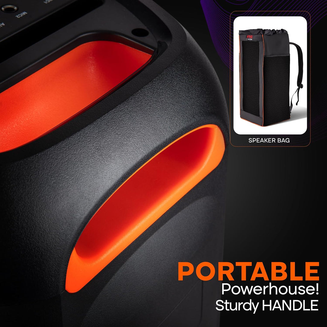 Pyle Sistema de altavoces PA compacto Bluetooth para fiestas, máqui...