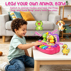 Sealive Piano para Niños Pequeños, Teclado Musical con Animales Giratorios, Grabación