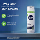 NIVEA MEN - Espuma de afeitado sensible con vitamina E, extractos c...