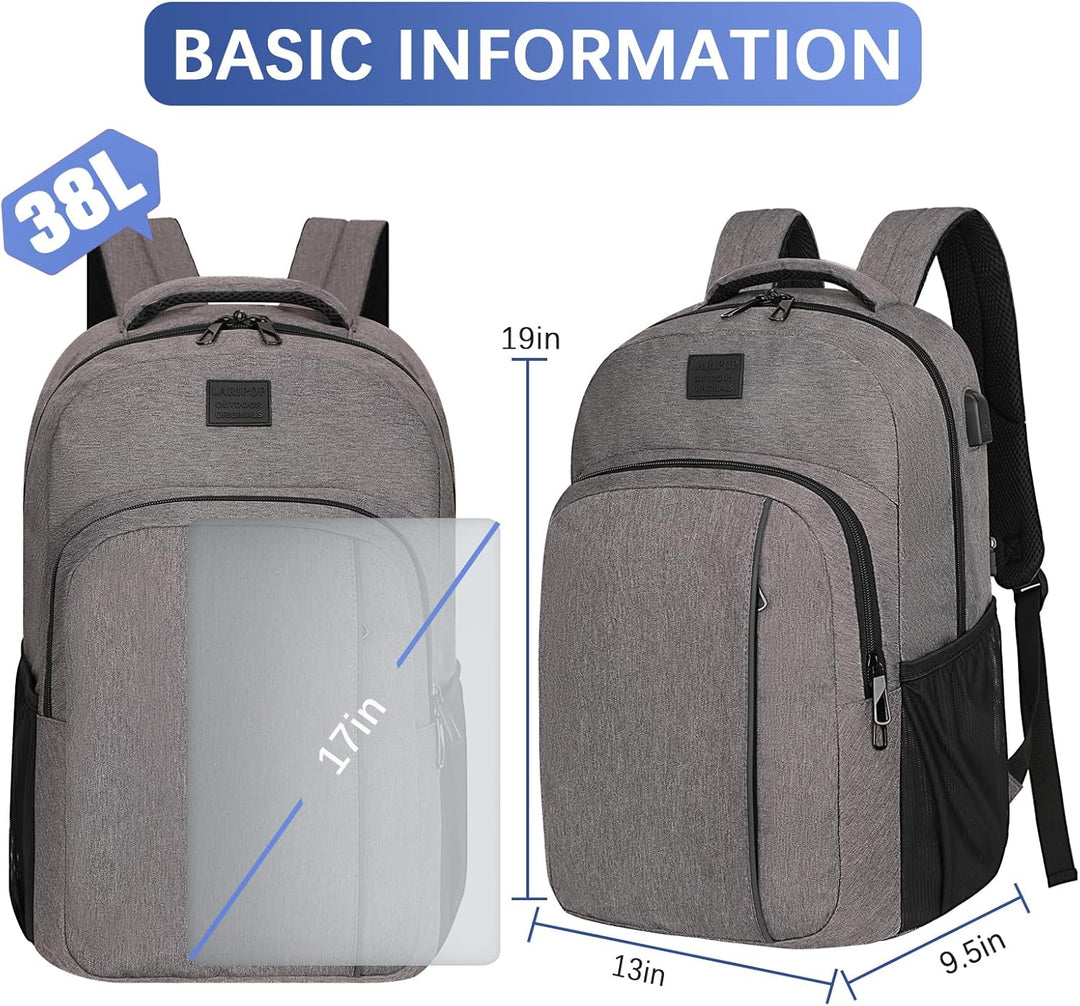 LARIPOP Mochila para laptop de viaje, de 15.6 pulgadas, mochila par...