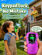 Rechargeable Walkie Talkies para Kids 3 Pack, Walkie Talkie Toys para Girls Boys, Outdoor Toys/Outside Camping Games para Kids Age 4-8-12, Birthday Gifts para 4 5 6 7 8 9 10 Year Old (Blue Pink Green)
