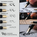 Wordsworth & Black Juego de pluma estilográfica de lujo para escribir