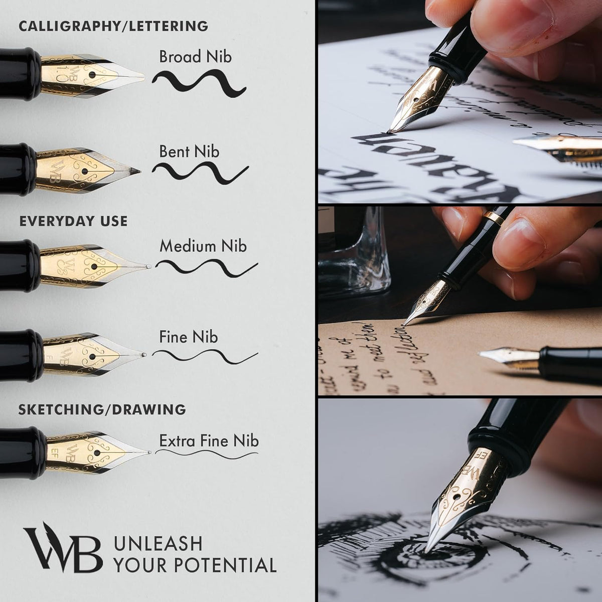 Wordsworth & Black Juego de pluma estilográfica de lujo para escribir