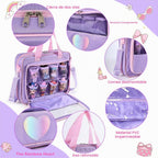 Bolsa de transporte para muñecas compatible con muñecas LOL Surprise, bolsa de transporte compatible con muñecas Barbie de 6 a 12 pulgadas, organizador todo en uno para muñecas y