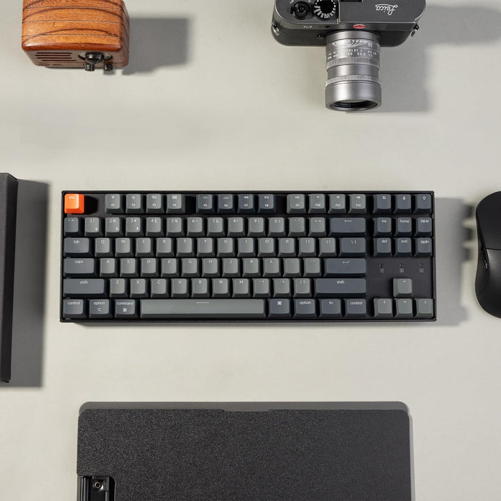 Keychron Teclado mecánico inalámbrico K8 Tenkeyless para Mac, retro...