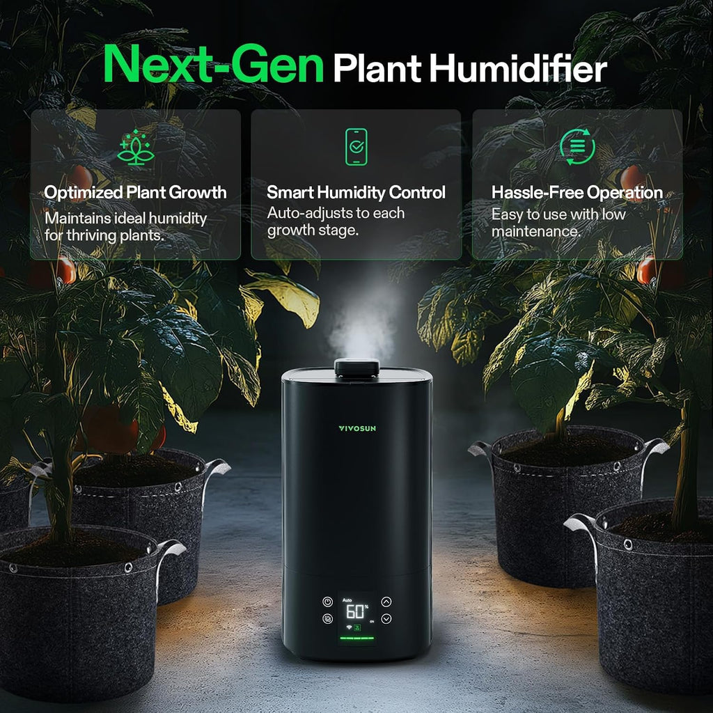 VIVOSUN AeroStream H05 Humidificador WiFi inteligente de 1.32 galones con