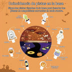 Juguetes de madera de Halloween para niños, juguetes Montessori