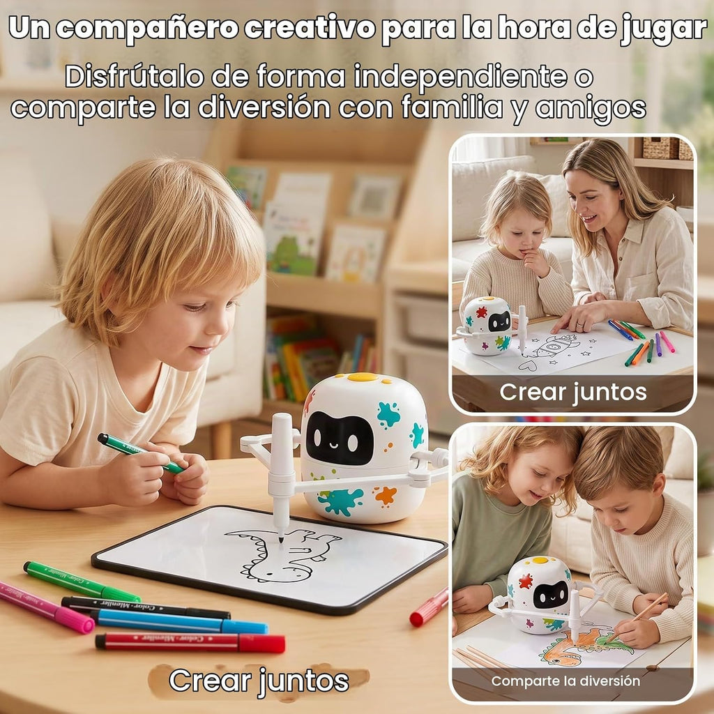 Mewaii Robot de dibujo para niños, robot AI con activación por voz