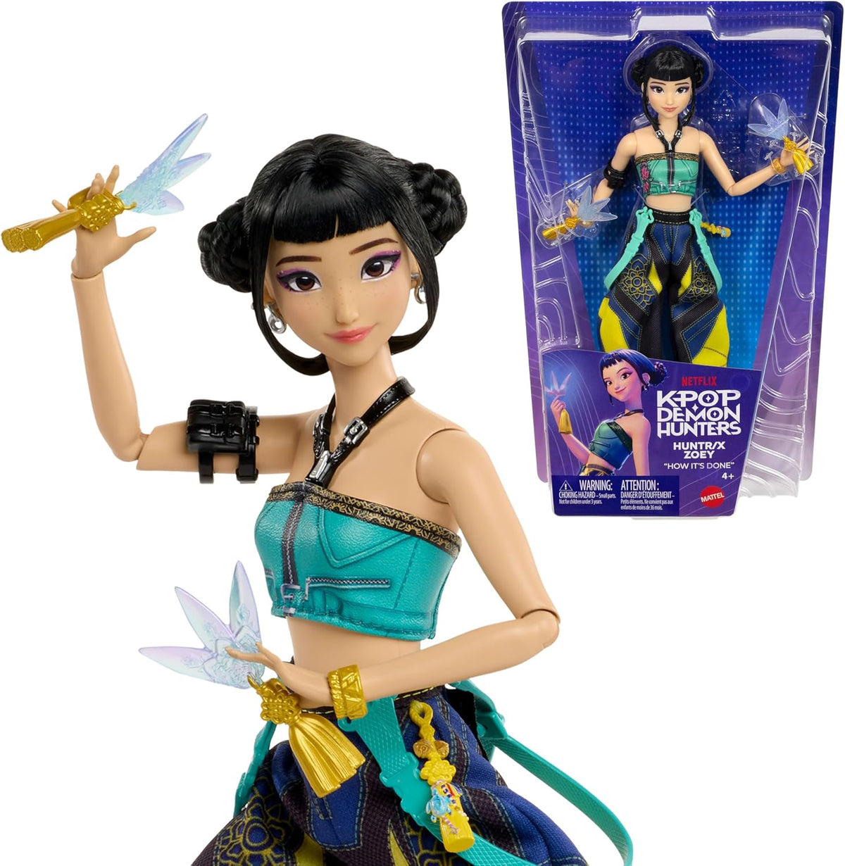 ​Muñeca Mattel Kpop Demon Hunters HUNTR/X Zoey Fashion