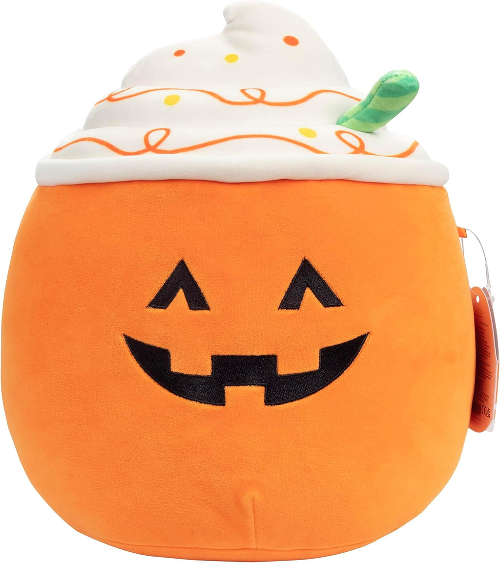 Squishmallows 10-Inch Halloween Lester Pumpkin Spiced Latte Jazwares Plush