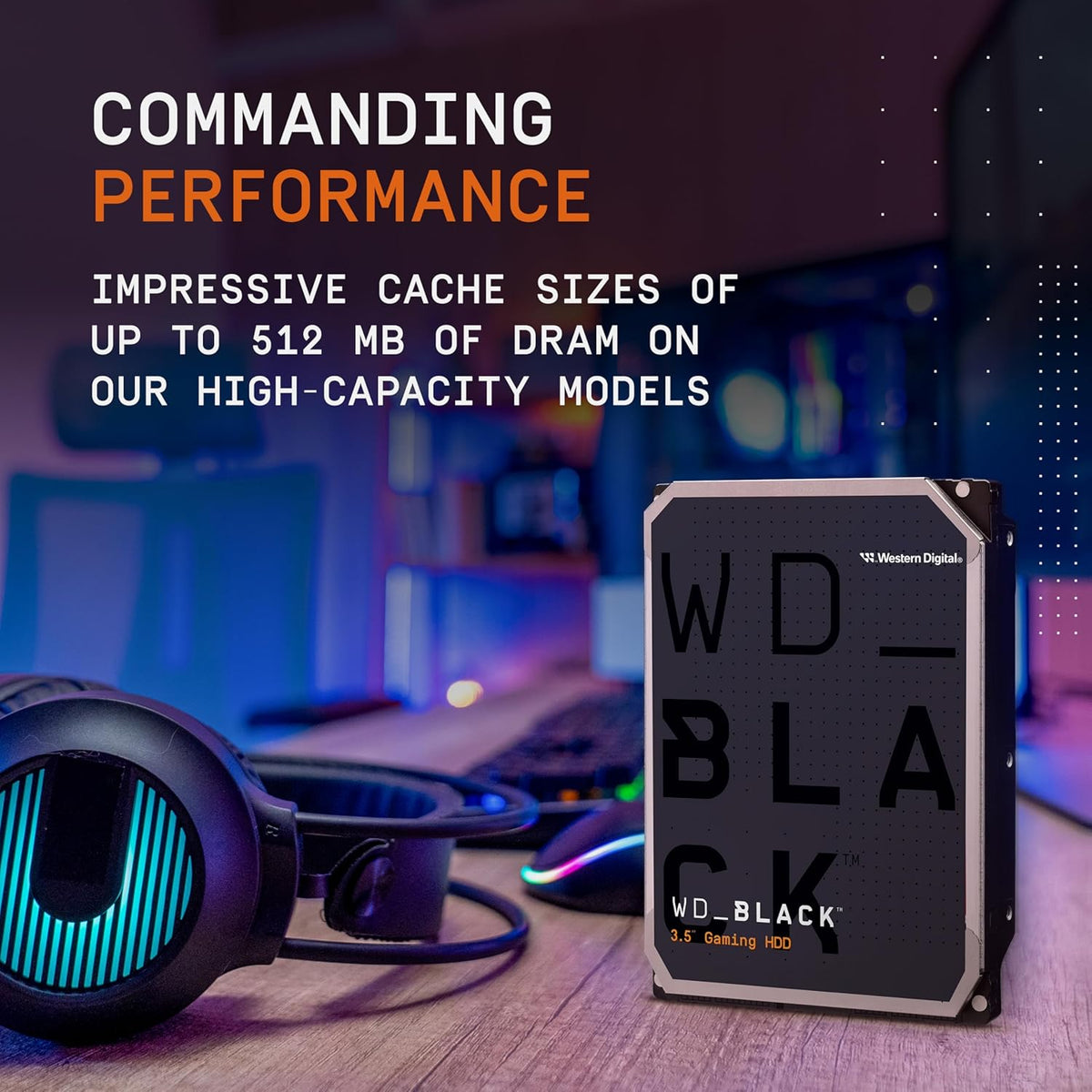 Western Digital - Disco duro interno WD Black Performance de 2 TB,...