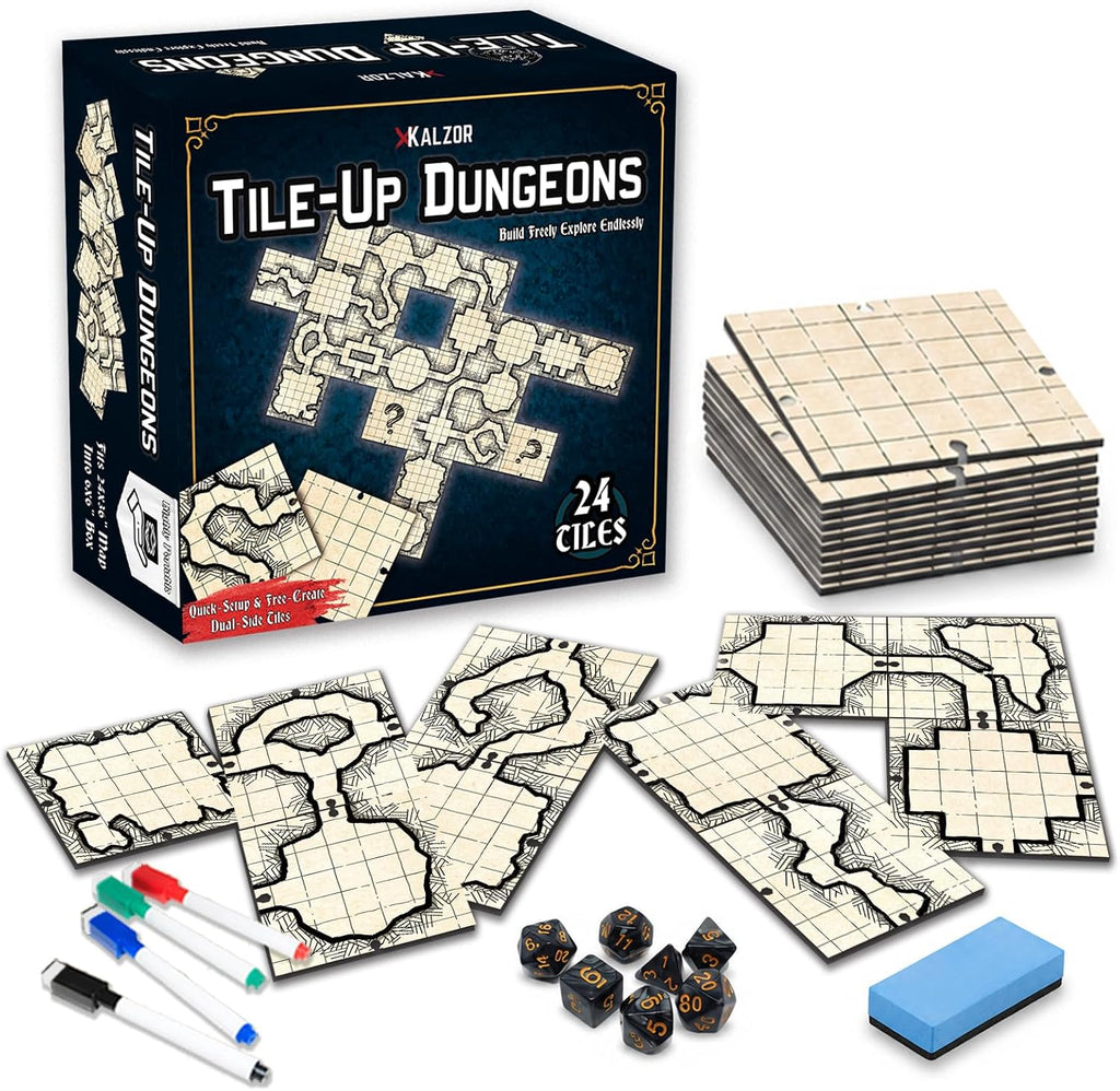 Azulejos de mapa de batalla para DND y RPG - Mapas modulares de mazmorras |