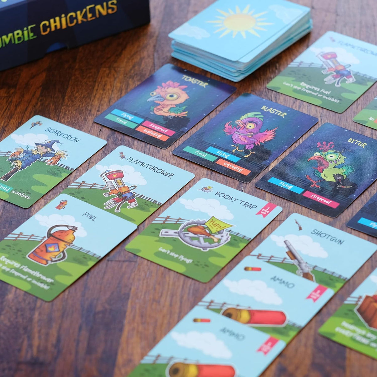 Zombie Chickens - Divertidos juegos de cartas familiares