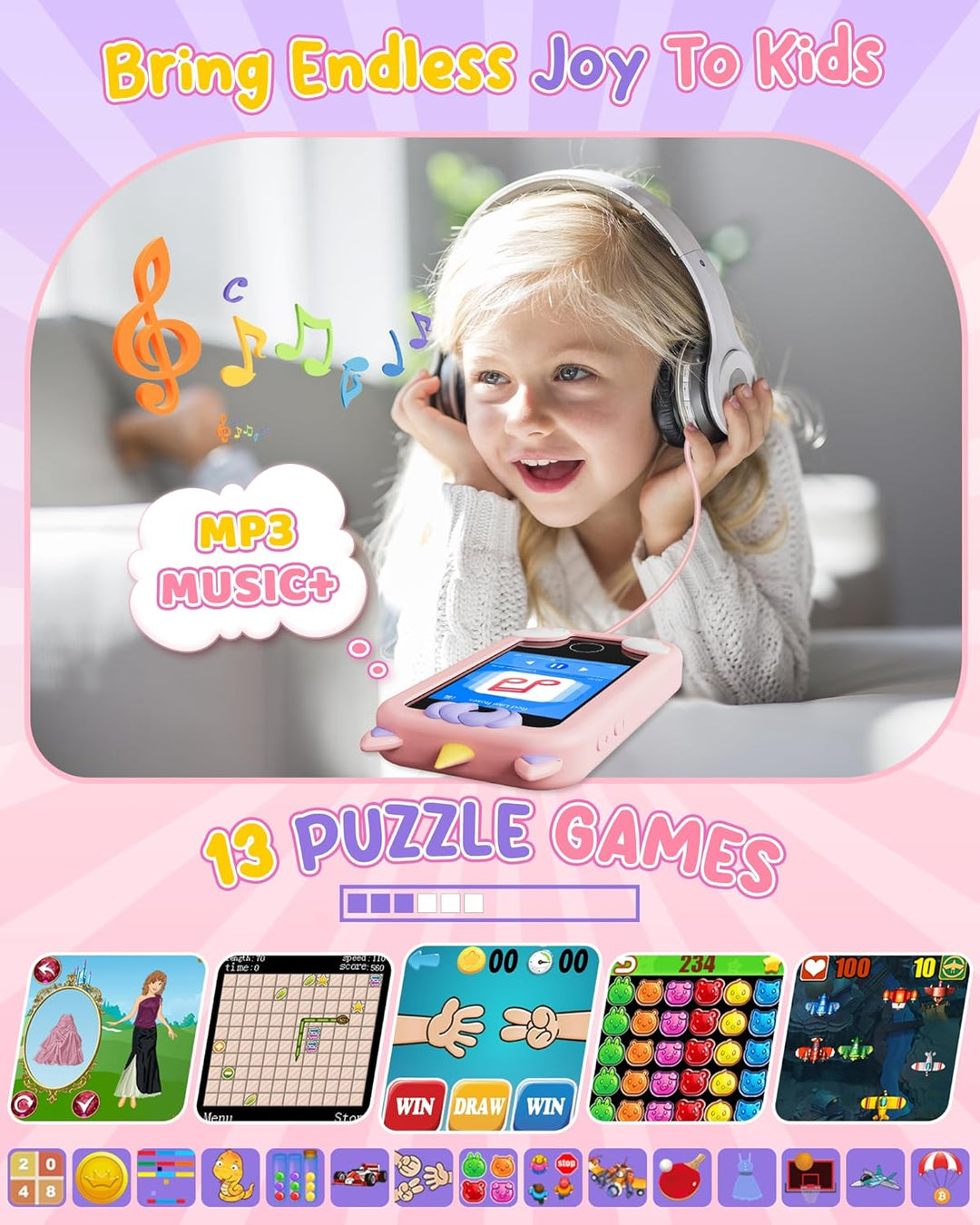 KOKODI Juguetes de Teléfono Inteligente para Niños, Regalos de Cump...