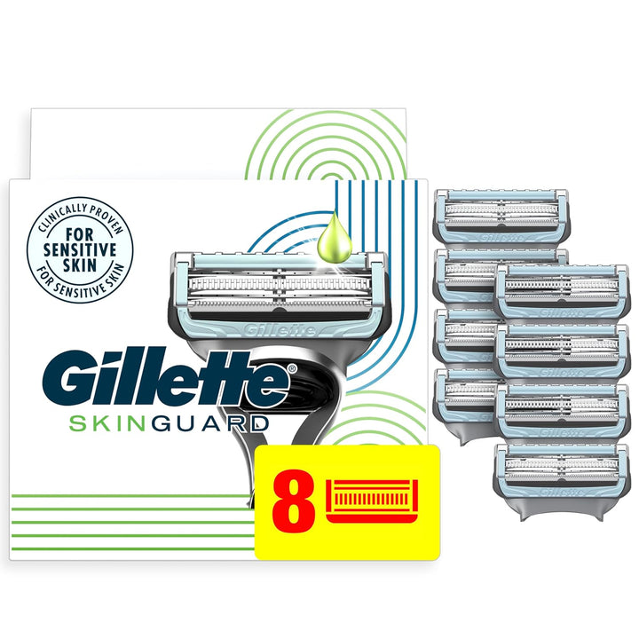 Gillette SkinGuard - Cuchillas de afeitar para hombre, 8 repuestos...