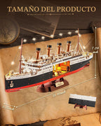Rolife Rompecabezas de madera 3D modelo Titanic Kit de barco 19.5" 433pcs