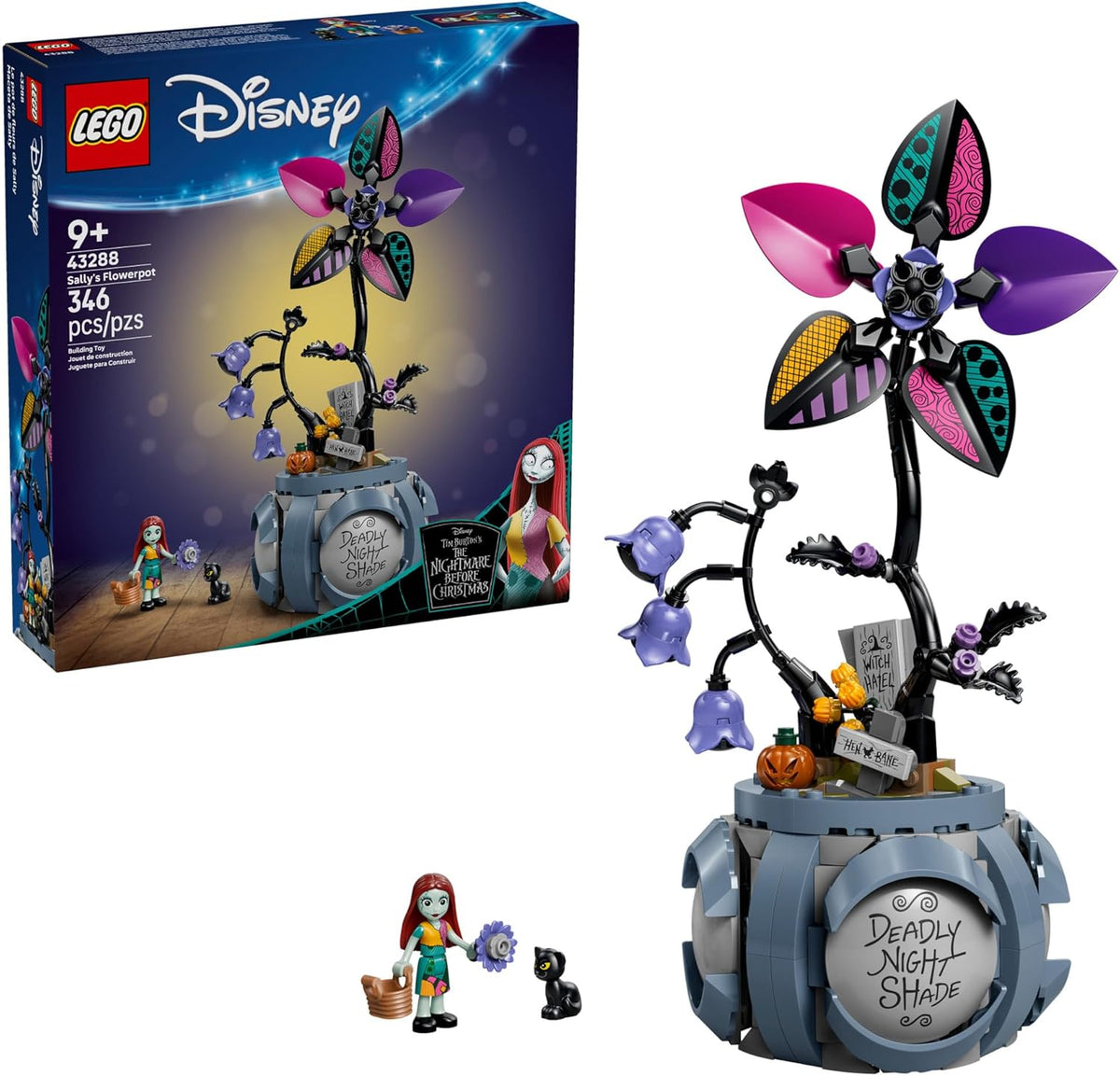 LEGO Disney Sally - Juguete de construcción de maceta de Sally, jue...