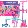 Barbie Sparkle Marble Run - Juego de construcción con 10 canicas para niños