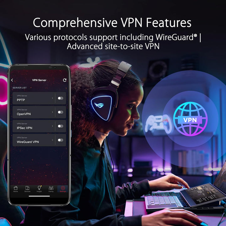 ASUS ROG Rapture GT-BE98 PRO Primer router de juegos WiFi 7 de cuat...