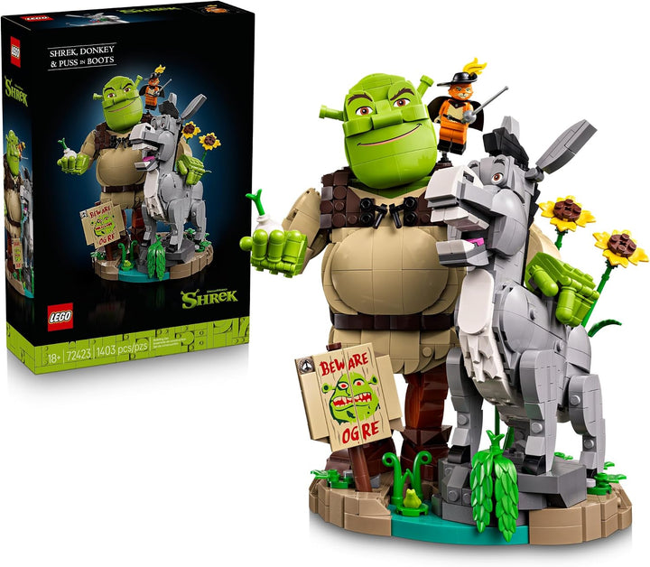 LEGO Shrek: Shrek, el burro y el gato con botas 72423 | Juego de co...