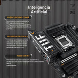 ASUS TUF Gaming X870-PLUS WiFi AMD AM5 X870 ATX Placa base, 16+2+1,...