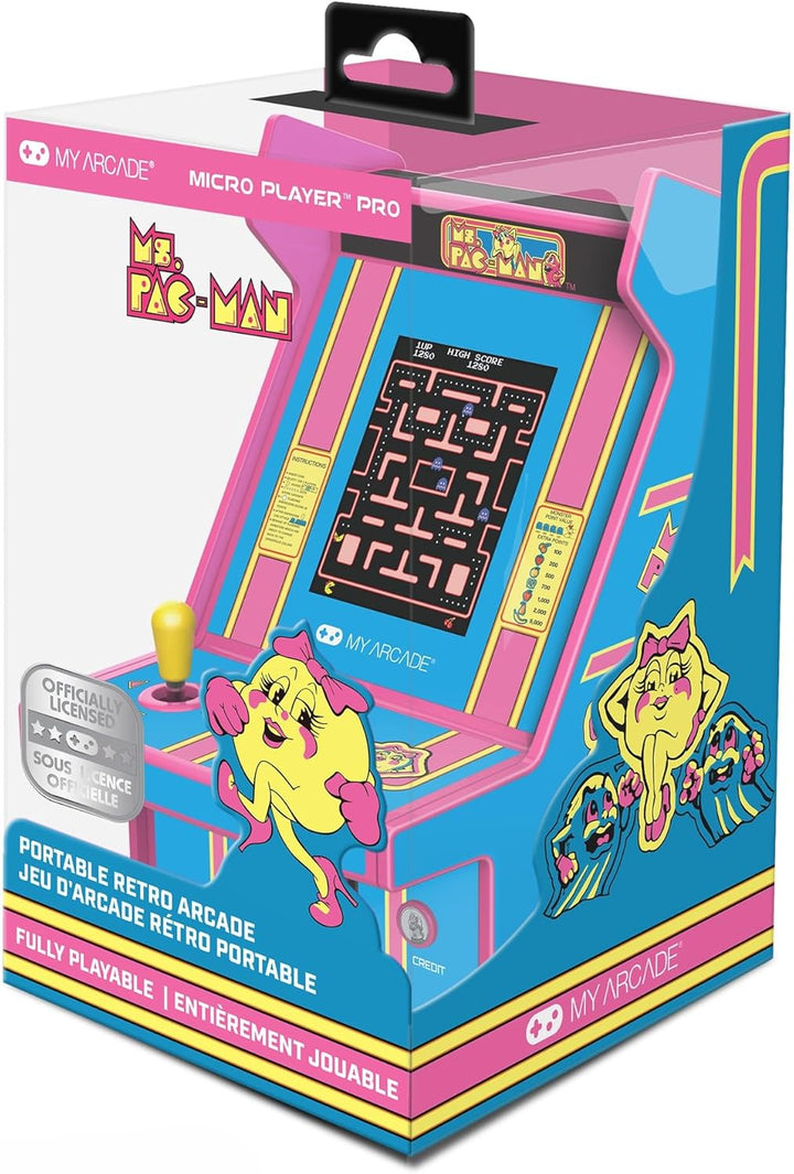 My Arcade Ms. Pac-Man Micro Player Pro: Pantalla de 6.75" de Ar...