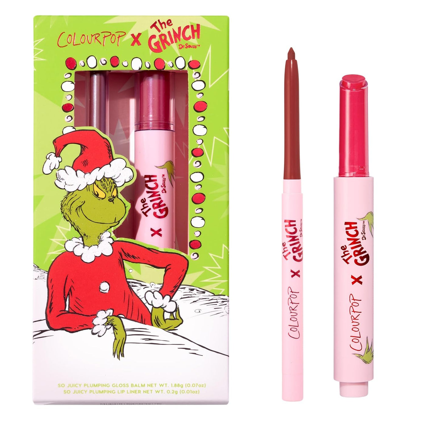 ColourPop x The Grinch Berry Grinchy Kit de maquillaje de labios, e...