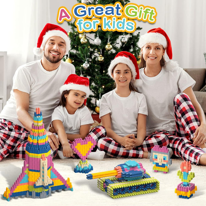 Tigerhu Juego de 1120 piezas de bloques de construcción para niños,...