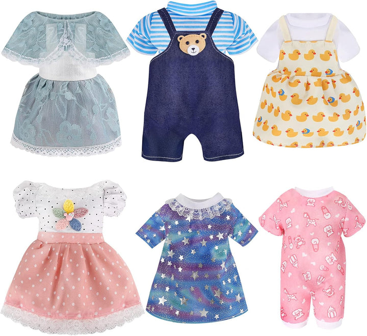 Regalo de ropa y accesorios para muñecas: 8 piezas de ropa de muñec...