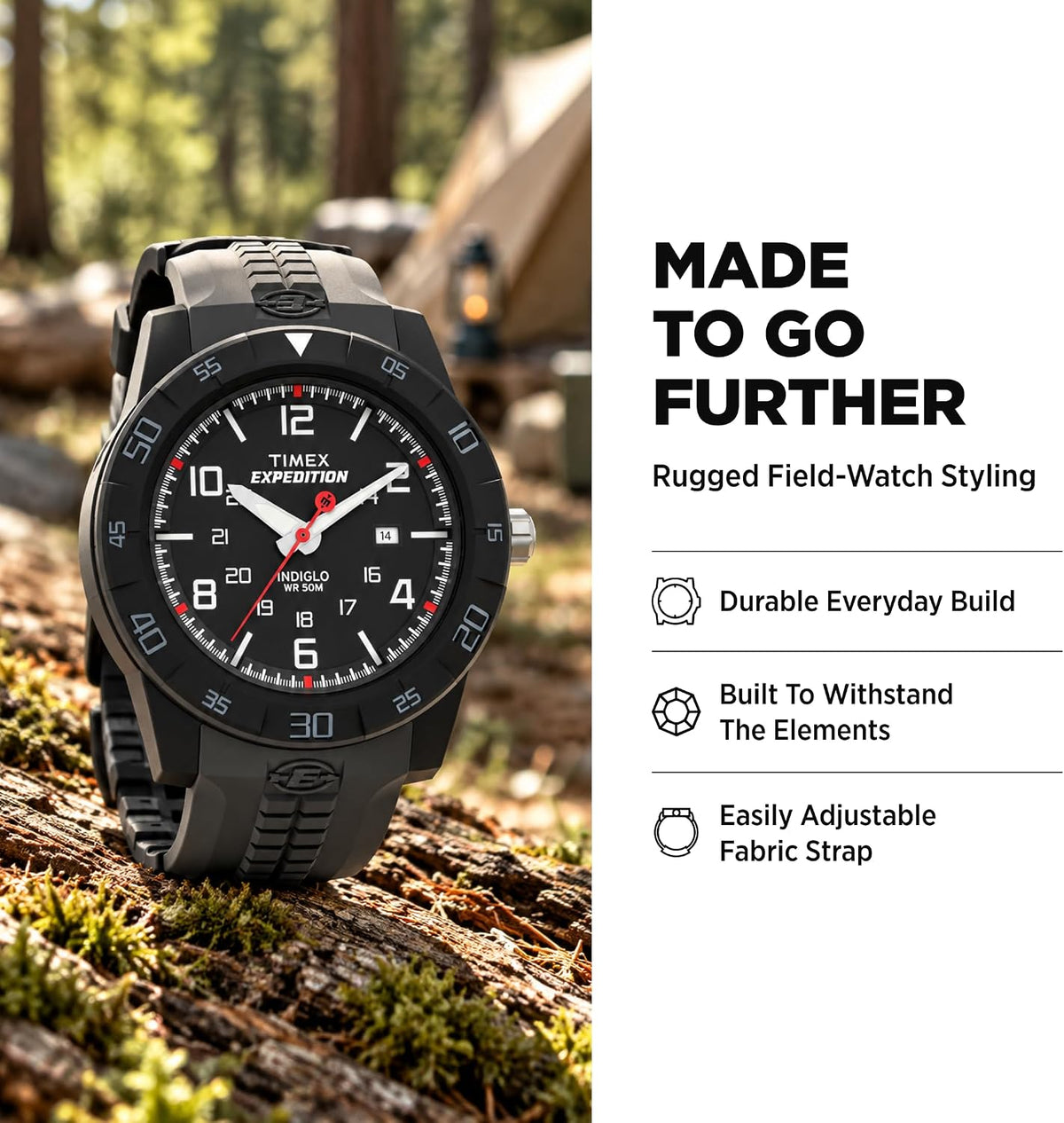 Timex Expedition Rugged Core - Reloj analógico, tamaño completo