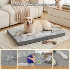Cojín lavable de gran tamaño impermeable del cajón de la cama del perro al
