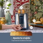 Hamilton Beach Tostadora de 2 rebanadas con ranura extra ancha con botones