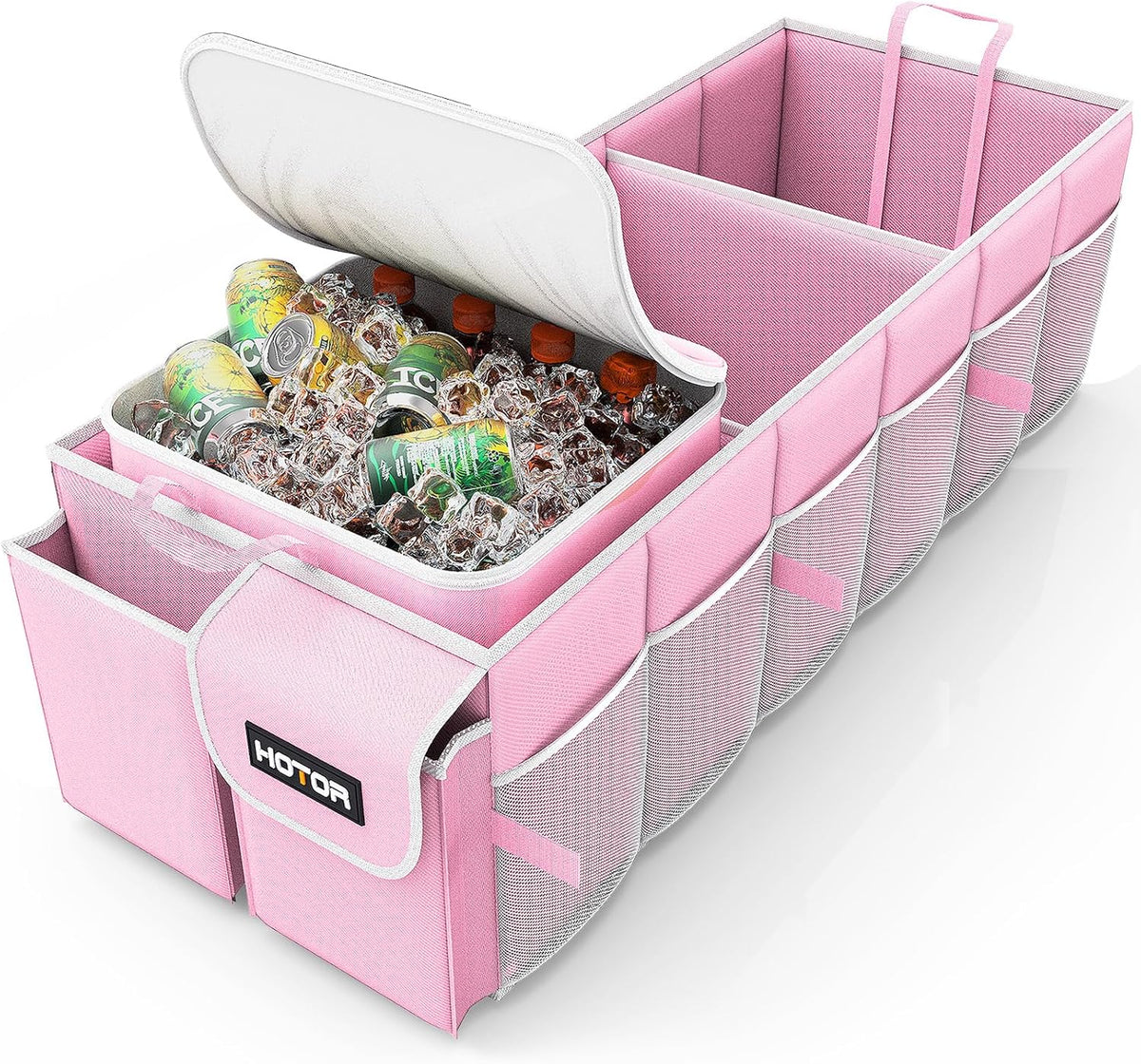 HOTOR - Organizador de maletero, resistente y plegable con enfriador para automóvil, Sudán y SUV
