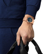 Tissot PRX, automático suizo, 1.575 in, esfera azul, reloj para hombre