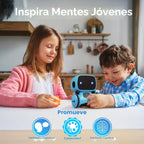 Contixo R1 - Robot de juguete para niños, robots inteligentes interactivos azules con control de voz, hablar, bailar, aprendizaje, sensor táctil, juguete portátil educativo compacto para niños y niñas de 3 a 8 años, regalos de cumpleaños