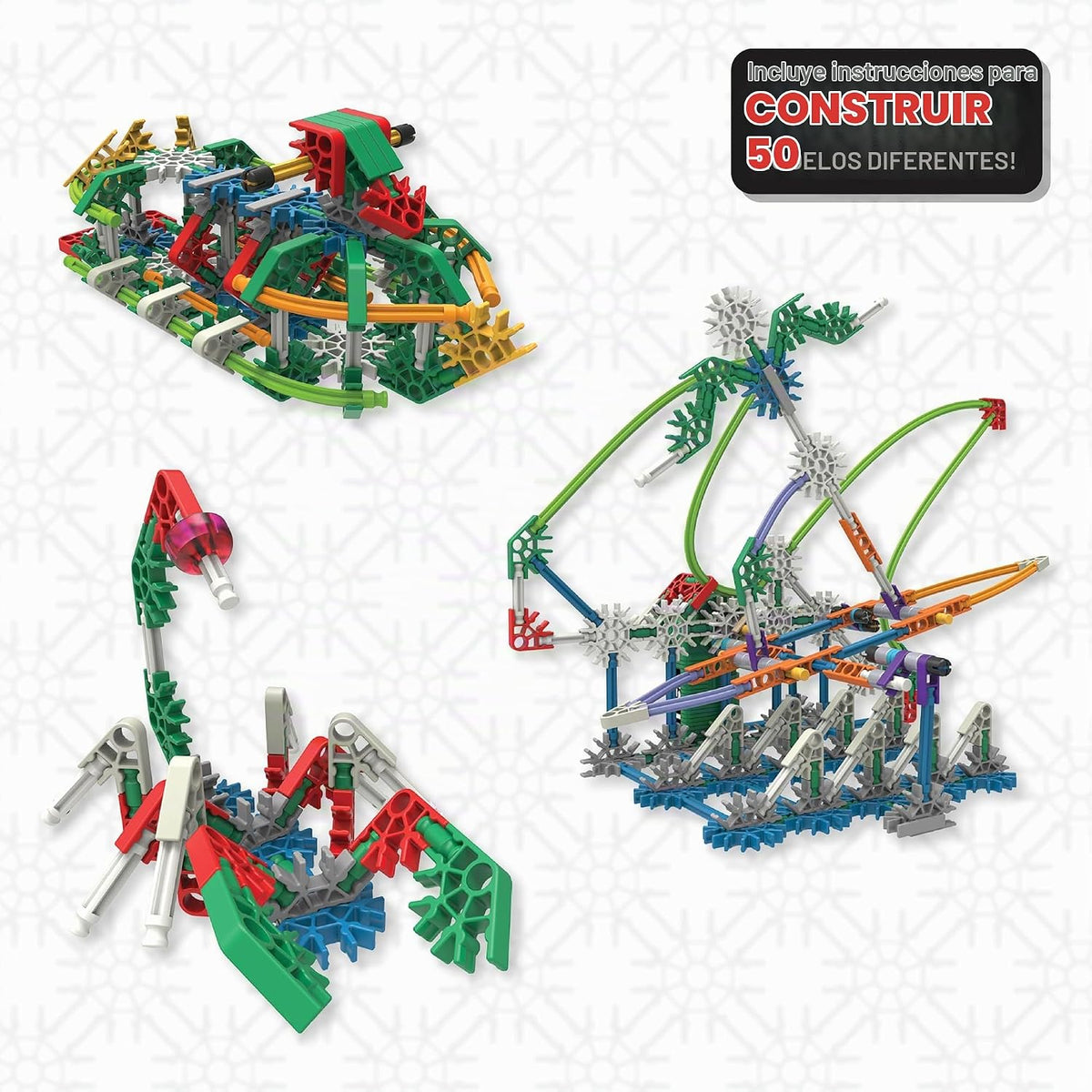 K'NEX - Set motorizado Power & Play, 529 piezas, construcción STEM, set de construcción para niños, a partir de 7 años