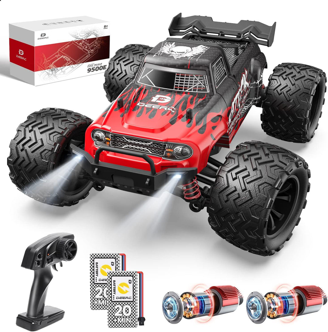DEERC 9500E - Auto RC todo terreno a escala 1:16, 4x4, de alta velo...