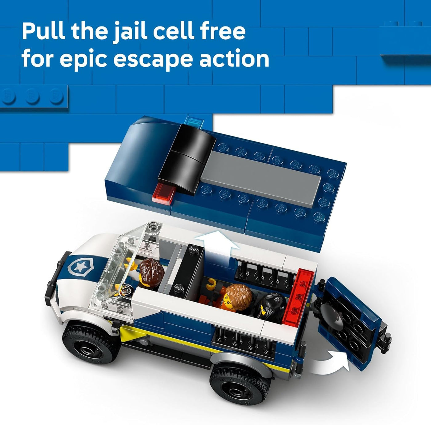 LEGO Van de transporte de prisioneros de policía de la