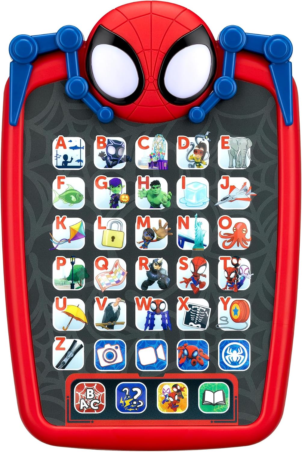 ekids Spidey and His Amazing Friends - Tableta infantil para preescolar, tableta con juegos educativos y aprendizaje ABC para niños de 3 años en adelante