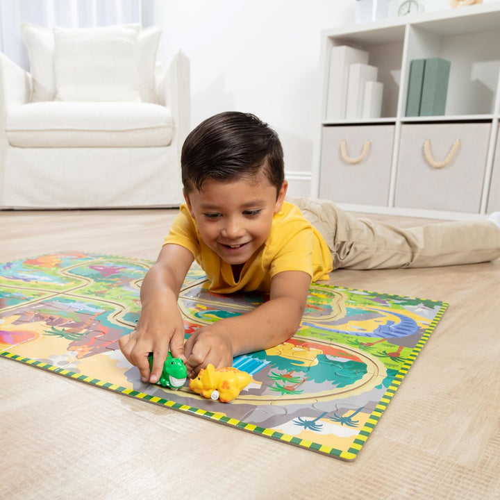 Melissa Doug Dinosaur Adventure Tracks - Rompecabezas de