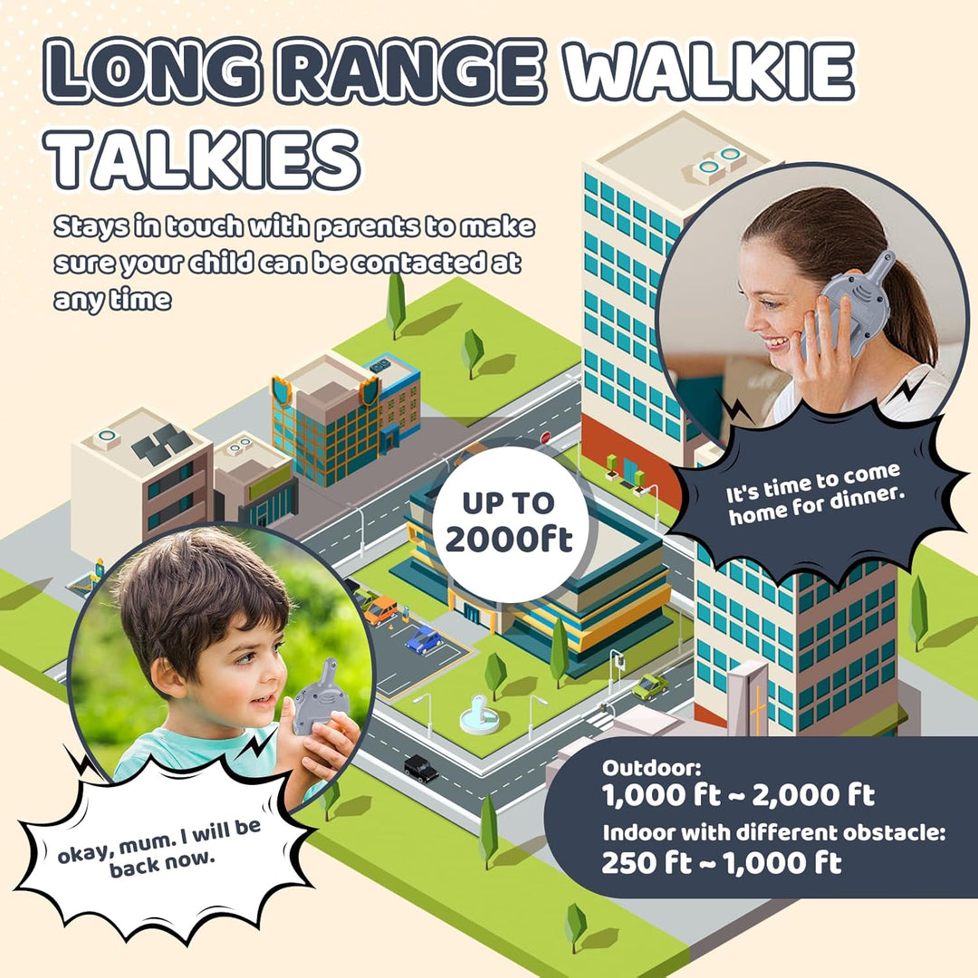 Walkie Talkies para niños, paquete de 2 unidades, temática de astro...
