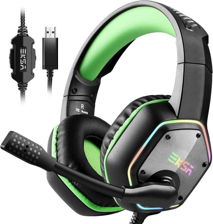 EKSA E1000 - Auriculares para juegos, auriculares para computadora...