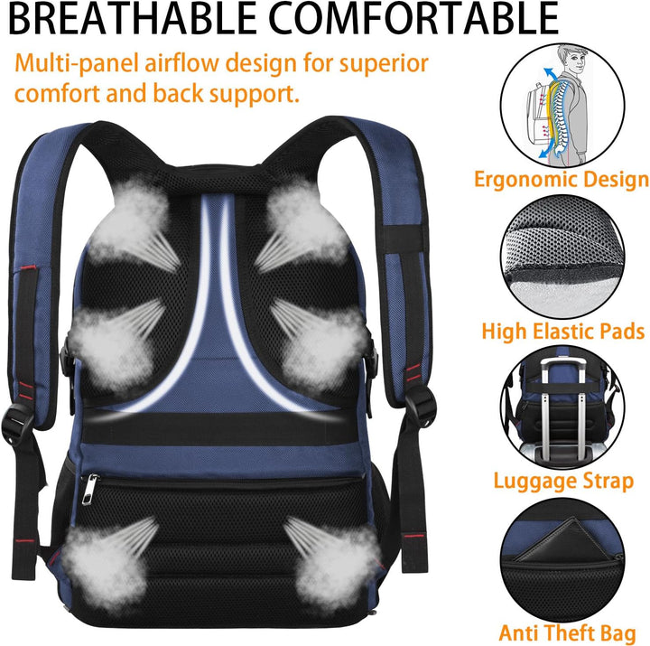 LTINVECK - Mochila para laptop de viaje, mochila extra grande para...